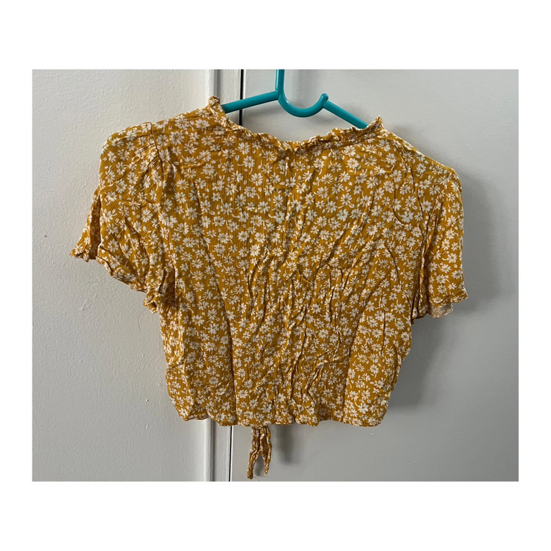 One Clothing Los Angeles Yellow Crop Top Size XS 3