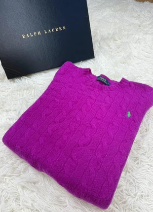 Pull Torsadé Ralph Lauren Col rond violet Col rond taille S, marque: Ralph Lauren, état: Très bon état, taille: S / 36 / 8, 65,00 €, 68,95 € Protection acheteurs (Pro) incluse