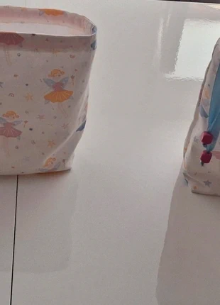 Lot 3 sacs nurserie salle de bain panières de toilette paniers fourre-tout en tissu faits main, brand: Fait Main, condition: New with tags, €18.00, €19.60 includes Buyer Protection
