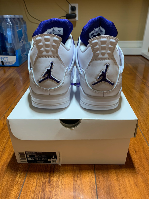 Size 9 Air Jordan 4 Retro Metallic Purple Vinted