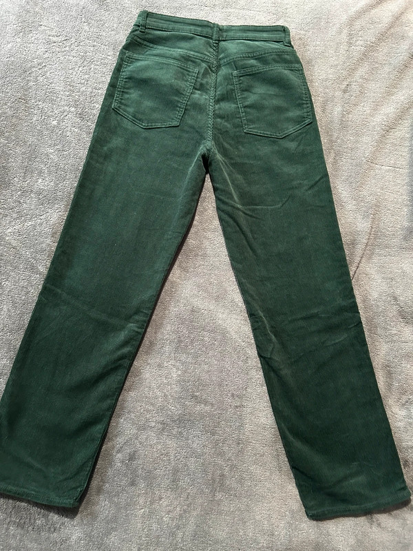 pantalon velours vert 2