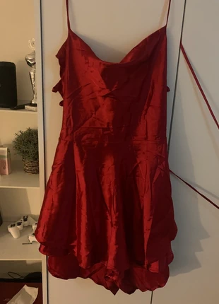 Rode jurk met broekje, marque: temu, état: Très bon état, taille: XL / 42 / 14, 6,00 €, 7,00 € Protection acheteurs incluse