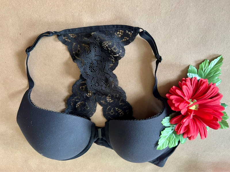 Victorias Secret Black Lace Bra-34D 3