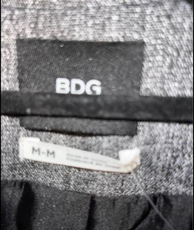 BDG dark gray women’s work jacket size M brand NWT 3