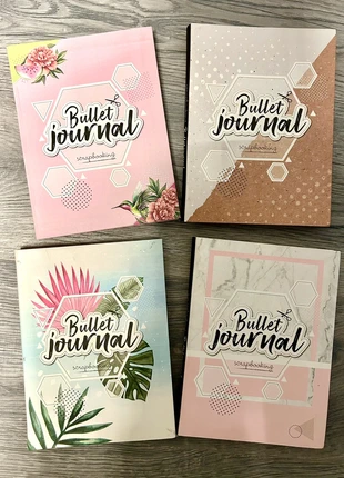 4 stuks bullet journal scrapbook, merk: Craft Sensations, staat: Nieuw met prijskaartje, € 10,00, € 11,20 inclusief Kopersbescherming