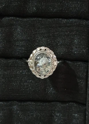 Anillo Plata con Diamante Herkimer, condizioni: Nuovo senza cartellino, taglia: Regolabile, €26.00, €28.00 include la Protezione acquisti