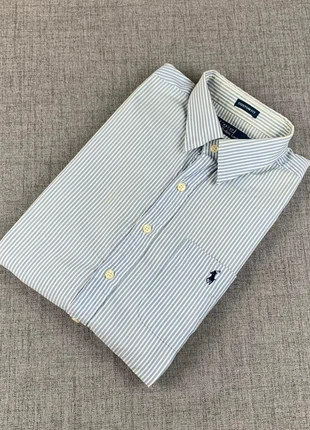 Chemise Ralph Lauren rayée / bleu clair et blanc / taille L / RAL-043, marque: Ralph Lauren, état: Très bon état, taille: L, 36,10 €, 38,61 € Protection acheteurs (Pro) incluse