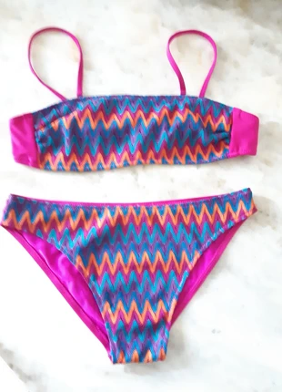 Bellissimo bikini vintage con reggiseno a fascia M, estado: Muito bom, tamanho: M / 38 / 10, €6.00, €7.00 inclui Proteção do Comprador