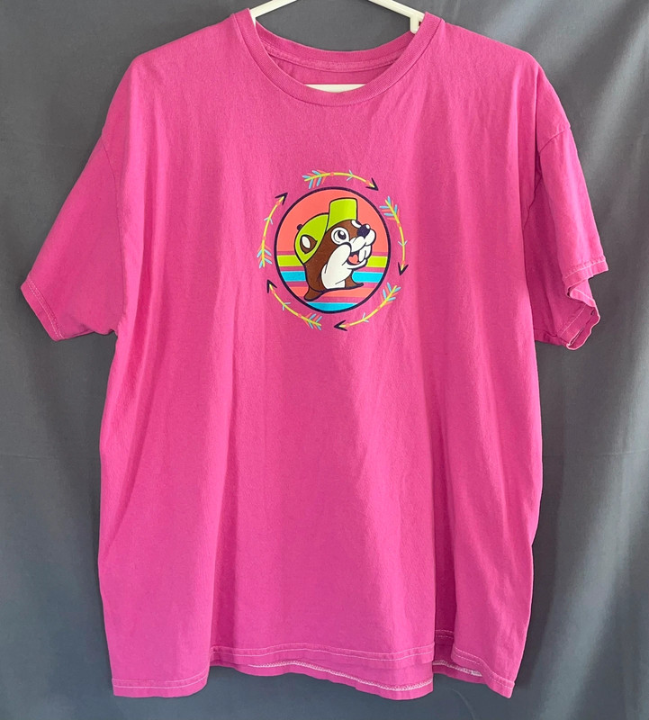 Buc-ee’s size xl pink neon tribal shirt 1