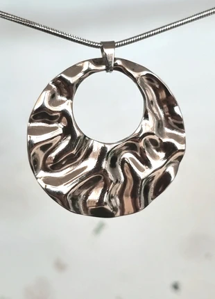 Stijlvolle zilverkleurige ketting Stainlesssteel, estado: Muito bom, €5.50, €6.48 inclui Proteção do Comprador Pro