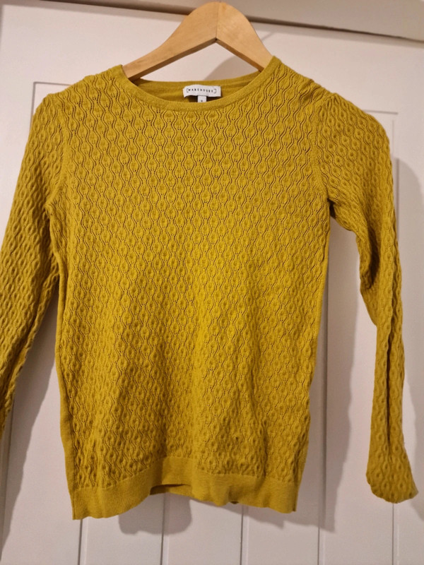 Warehouse 2024 mustard jumper