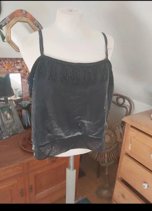 Glitzertop im 20s Stil, marke: Vintage, zustand: Zufriedenstellend, größe: XXL / 44 / 16, 2,00 €, 2,80 € inklusive Vinted-Käuferschutz