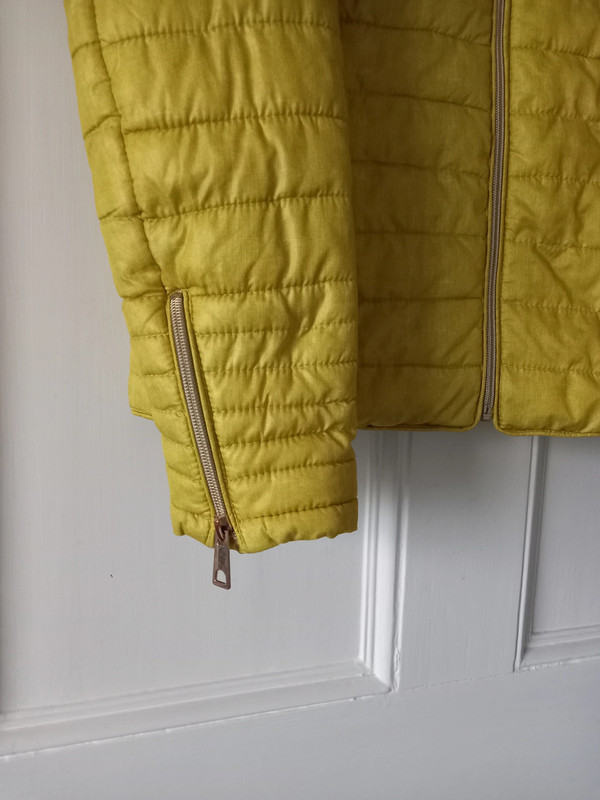 Yellow puffa jacket -slim style 5