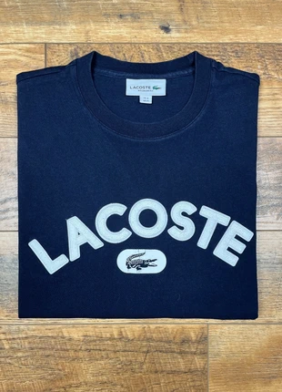 Tee Shirt Lacoste Bleu Marine logo blanc 100% Coton / Taille M, brand: Lacoste, condition: Good, size: M, €8.00, €9.10 includes Buyer Protection