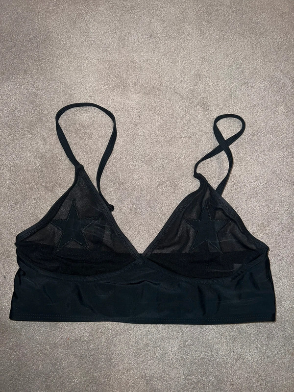 Black bra with star nipple covers | Vinted