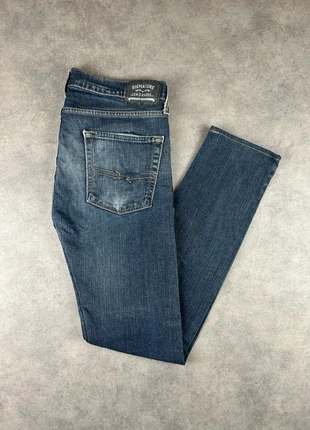 Jeans Levi's Signature Slim Straight Bleu Taille W34L34 Men Denim Mid Rise E078, brand: Levi's, condition: Good, size: W34, €24.99, €26.94 includes Buyer Protection
