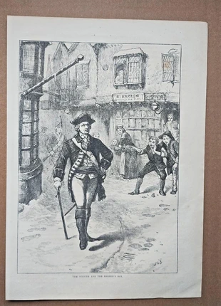 The officer and the barber's boy (american revolution) - antique print - 1876, brand: NO LABEL, condition: Good, £8.99, £10.14 includes Buyer Protection Pro