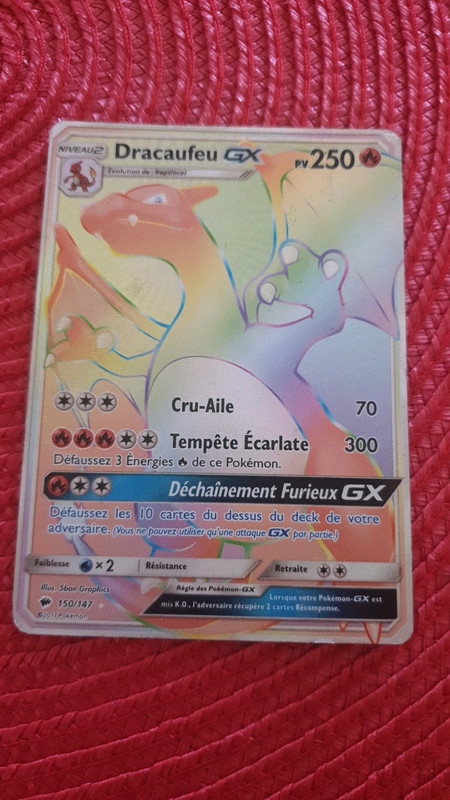 Carte Pokémon DracaufeuVmax arc en ciel comme neuve aucune arnaque ⚠️ 