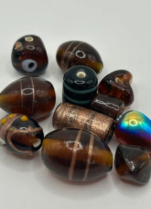 Glaskralen mix bruin, staat: Heel goed, € 1,75, € 2,54 inclusief Kopersbescherming Pro