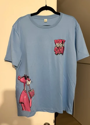 Tee shirt Panthère Rose, état: Neuf sans étiquette, taille: L, 5,00 €, 5,95 € Protection acheteurs incluse