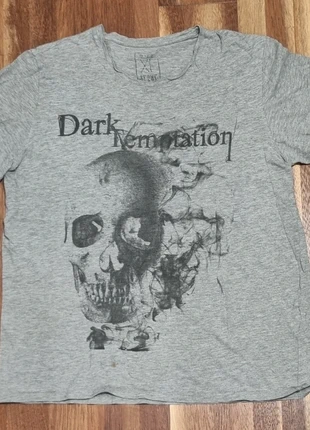 T-shirt gris imprimé tête de mort –, brand: BY CWK, condition: Satisfactory, size: XL, €3.00, €3.85 includes Buyer Protection