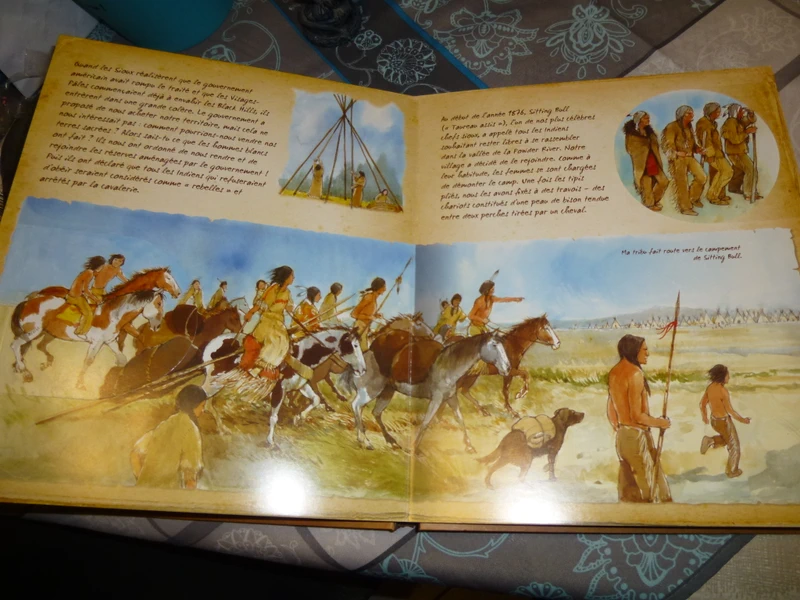 livre Feuille D'OR l'enfant des grandes plaines livre animé scènes 3D - photo numéro 3