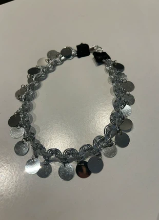 Boho Ibiza Coin Choker Necklace | Silver-Tone Disc Charms | Adjustable, marca: Local, estado: Nuevo sin etiquetas, 10,00 €, 11,20 € Protección al comprador incluida