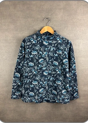 Polaire Croft & Barrow à fleurs bleu marine – col montant – taille S, état: Très bon état, taille: S / 36 / 8, 14,99 €, 16,44 € Protection acheteurs (Pro) incluse