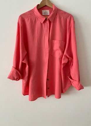 Linen mix Summer shirt, marke: Gina Benotti, zustand: Sehr gut, größe: XXL / 44 / 16, 15,00 €, 15,95 € inklusive Vinted-Käuferschutz