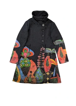 Manteau Desigual Col Montant Jacquard Imprimé, marca: Desigual, estado: Muito bom, tamanho: M / 38 / 10, €19.90, €21.60 inclui Proteção do Comprador