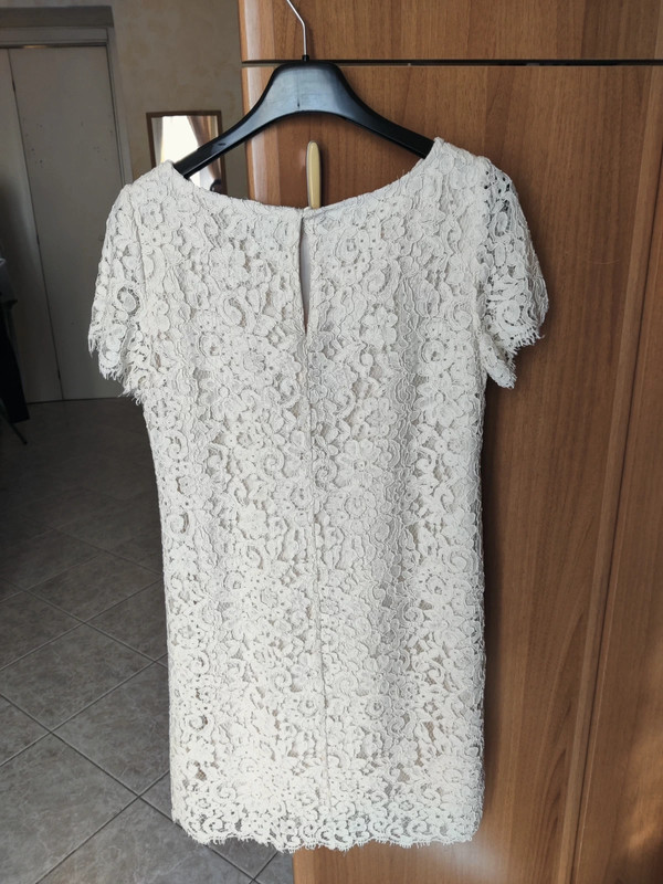 Robe de dentelle blanche Nouvelle Abito bianco ricamato Zara