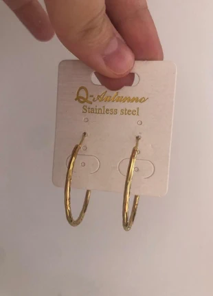 Orecchini a cerchio dorati, marque: Q-Autunno, état: Neuf sans étiquette, 2,99 €, 3,84 € Protection acheteurs incluse