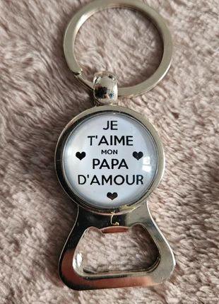 Porte-clés décapsuleur "Mon Super Papa" 🧡, condizioni: Nuovo senza cartellino, €5.00, €5.95 include la Protezione acquisti