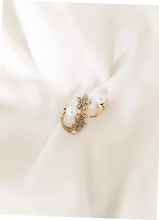 Boucles d’oreilles dorées perles & strass – acier inoxydable doré, estado: Novo sem etiquetas, €3.99, €4.89 inclui Proteção do Comprador Pro