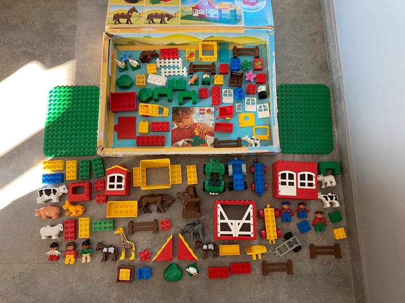 Boite lego duplo 2699 90s vintage deluxe farm extras retro tr s