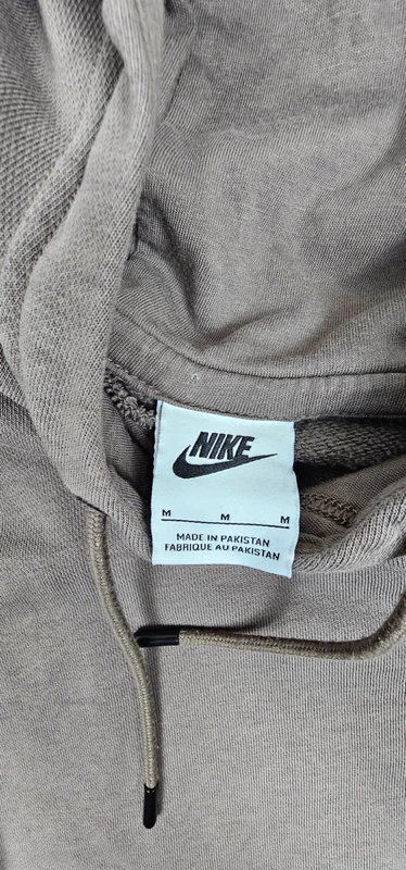 Pull à capuche Hoodie Nike kaki marron, taille M, unisexe - Très bon état - photo numéro 4