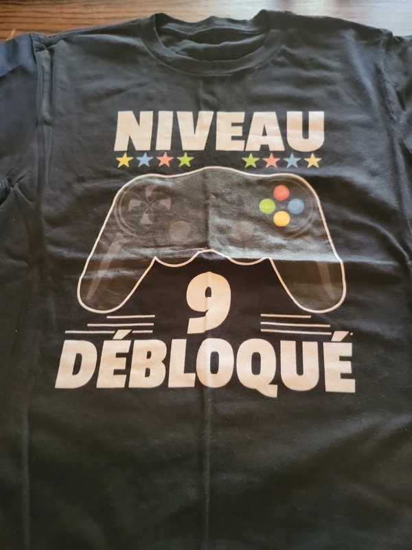 Tee-shirt gamer 9 ans anniversaire - photo numéro 2