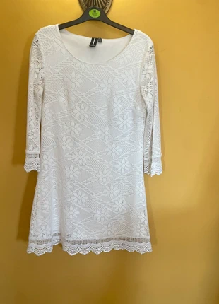 Women’s long sleeved white dress, marca: Izabel London, estado: Muito bom, tamanho: M / 38 / 10, €8.50, €9.63 inclui Proteção do Comprador