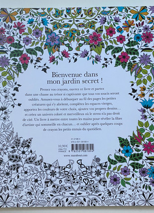 Livre de coloriage Jardin secret - Scrapmalin