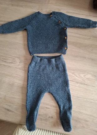 Ensemble en laine bleu marine, marca: Primark, estado: Muito bom, tamanho: 3-6 meses / 62 cm, €3.00, €3.85 inclui Proteção do Comprador
