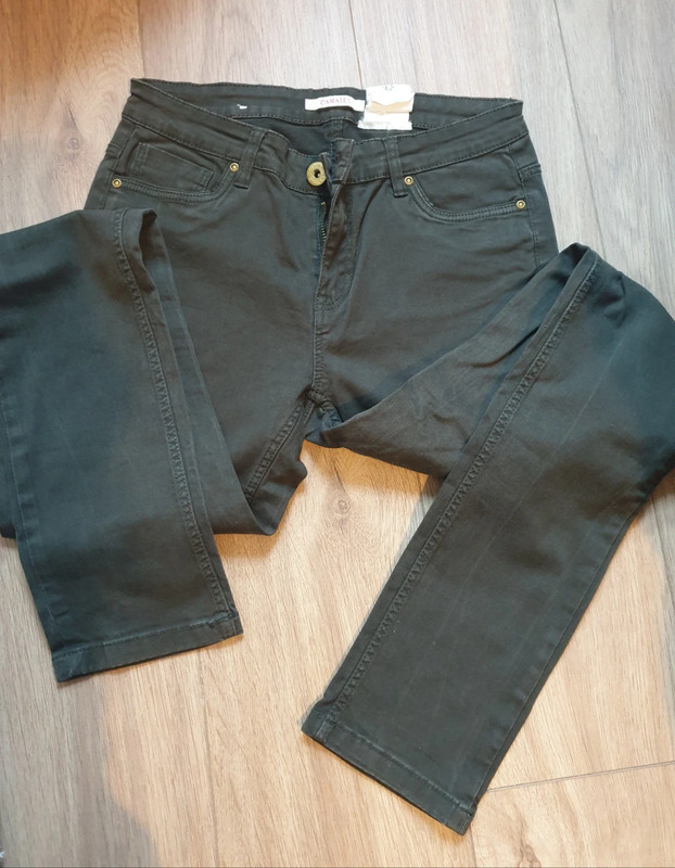 Jeans skinny kaki camaieu - photo numéro 3