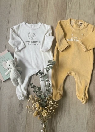 Lot de 2 pyjamas velours 3 mois, brand: Kiabi, condition: New without tags, size: 3-6 months / 62 cm, €3.00, €3.85 includes Buyer Protection
