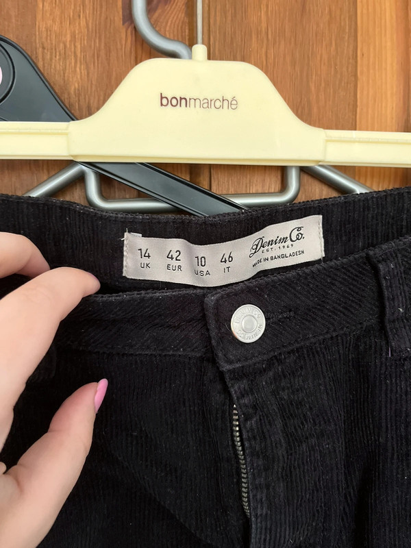 Black cord skirt primark online