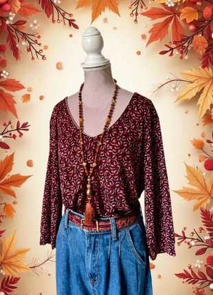 🍁Blouse bordeaux automnale boho chic fairy cottagecore 40/42 autumnal burgundy blouse🍁, brand: Promod, condizioni: Ottime, taglia: L / IT 44 / EU 40, €6.00, €7.00 include la Protezione acquisti Pro