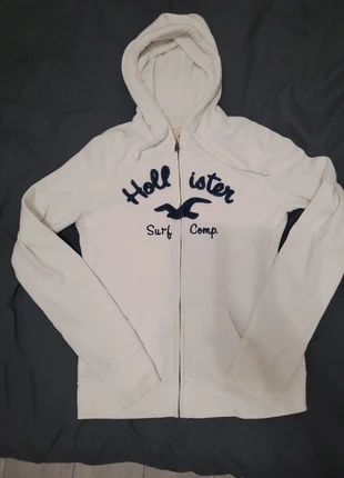 Veste blanche, marque: Hollister, état: Bon état, taille: M / 38 / 10, 5,00 €, 5,95 € Protection acheteurs incluse
