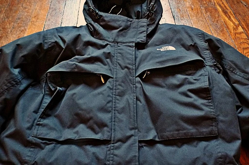 North face black hyvent jacket shop