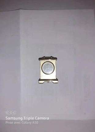 Mini horloge de bureau Berwich Union – métal doré – style pendule, brand: Je ne sais quoi, condizioni: Ottime, €7.00, €8.05 include la Protezione acquisti