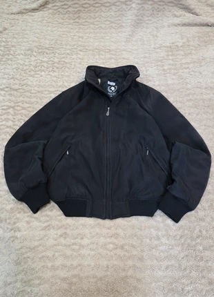 Vintage Harrington Oversize Puffer Bomber Padded Jacket Full Zip Minimal Gorpcore Workwear, marque: JNCO, état: Très bon état, taille: L, 29,90 €, 32,10 € Protection acheteurs incluse