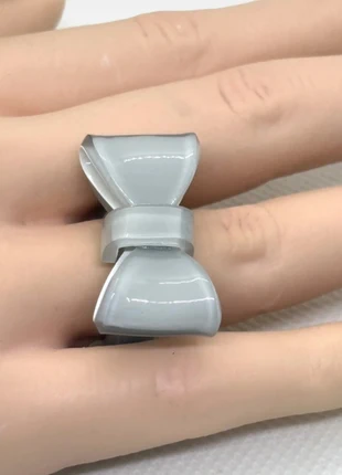 Bague rétro noeud gris ajustable - style rétro pin up, condition: Very good, size: Adjustable, €5.00, €5.95 includes Buyer Protection Pro