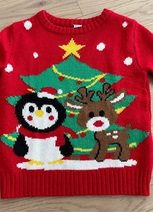 Kersttrui te koop!, staat: Heel goed, maat: 3 jaar / 98 cm, € 6,00, € 7,00 inclusief Kopersbescherming